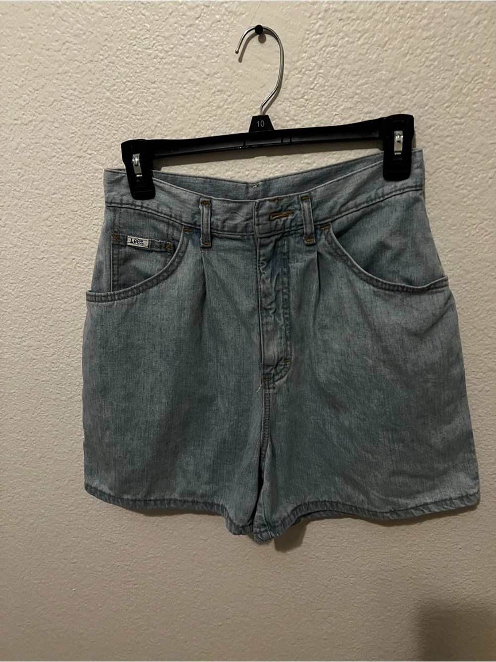 Vintage Lee Light Blue High-Rise Women's Denim Shorts